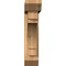 Ekena Millwork Merced Slat Smooth Bracket w/ Offset Brace, Western Red Cedar, 5 1/2"W x 24"D x 24"H BKT0604X24X24MRC06SWR - alternate 3